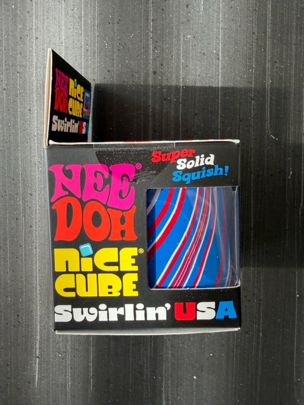 NeeDoh Nice Cube Swirlin' USA Squish - Picture 2 of 3